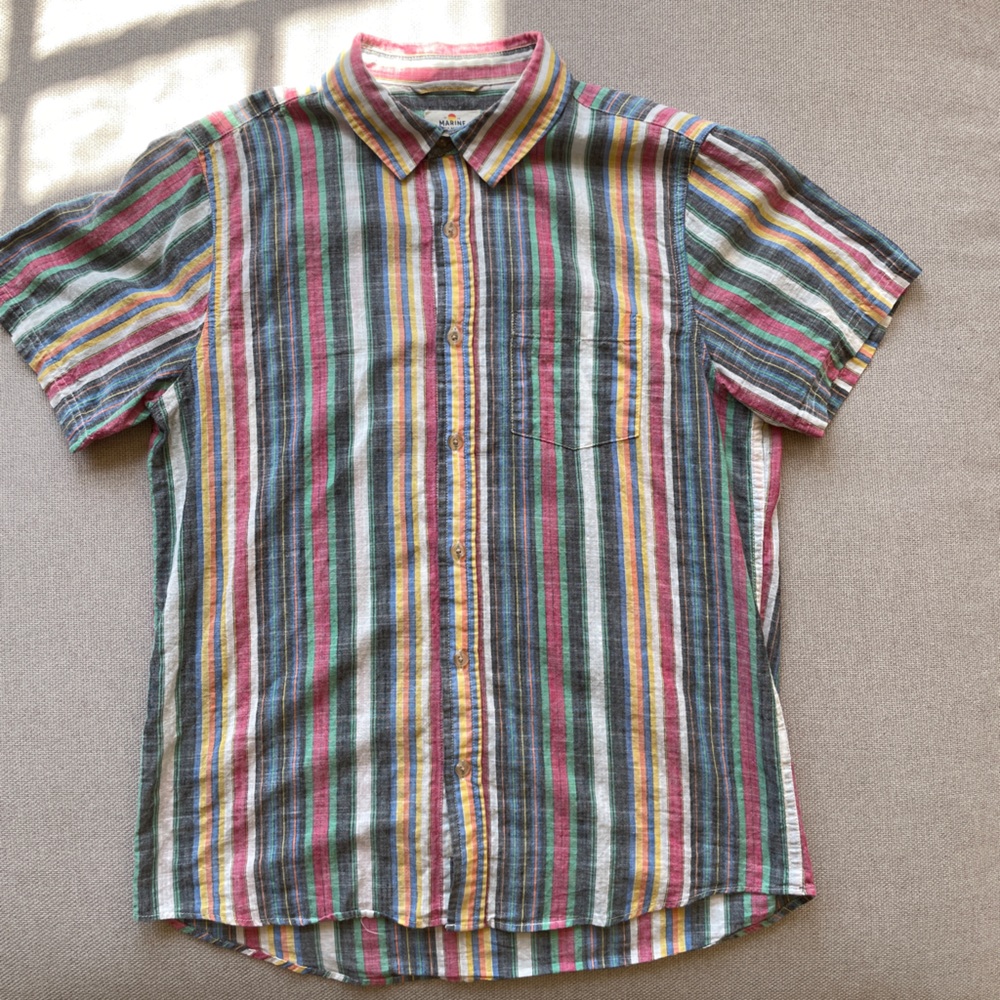 Marine Layer Bolivar Button Down - Multi Stripe